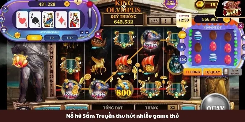 Nổ hũ Sấm Truyền thu hút nhiều game thủ 