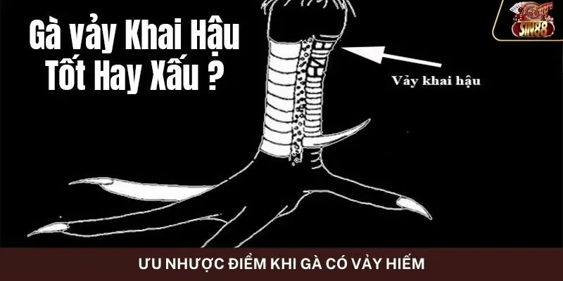 Ưu nhược điểm khi gà có vảy hiếm